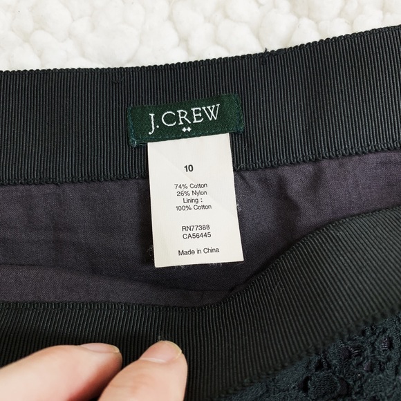 J. Crew Black Lace Skirt - Size 10 - Picture 8 of 8